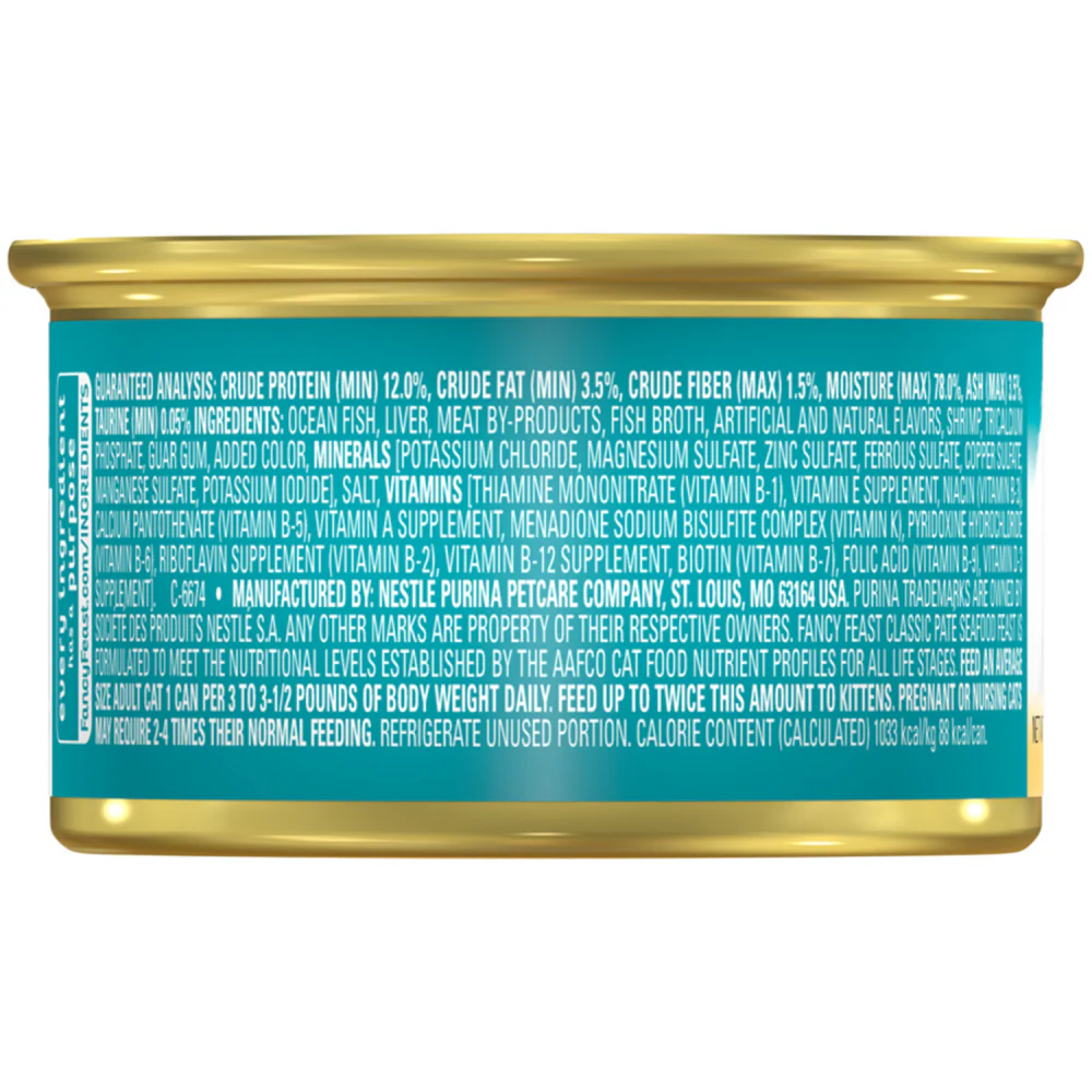 Fancy Feast Gourmet Seafood Canned Cat Food - Suhuit