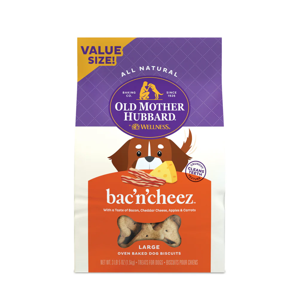 Old Mother Hubbard Crunchy Classic Natural BacNCheez Biscuits Dog Treats - Suhuit