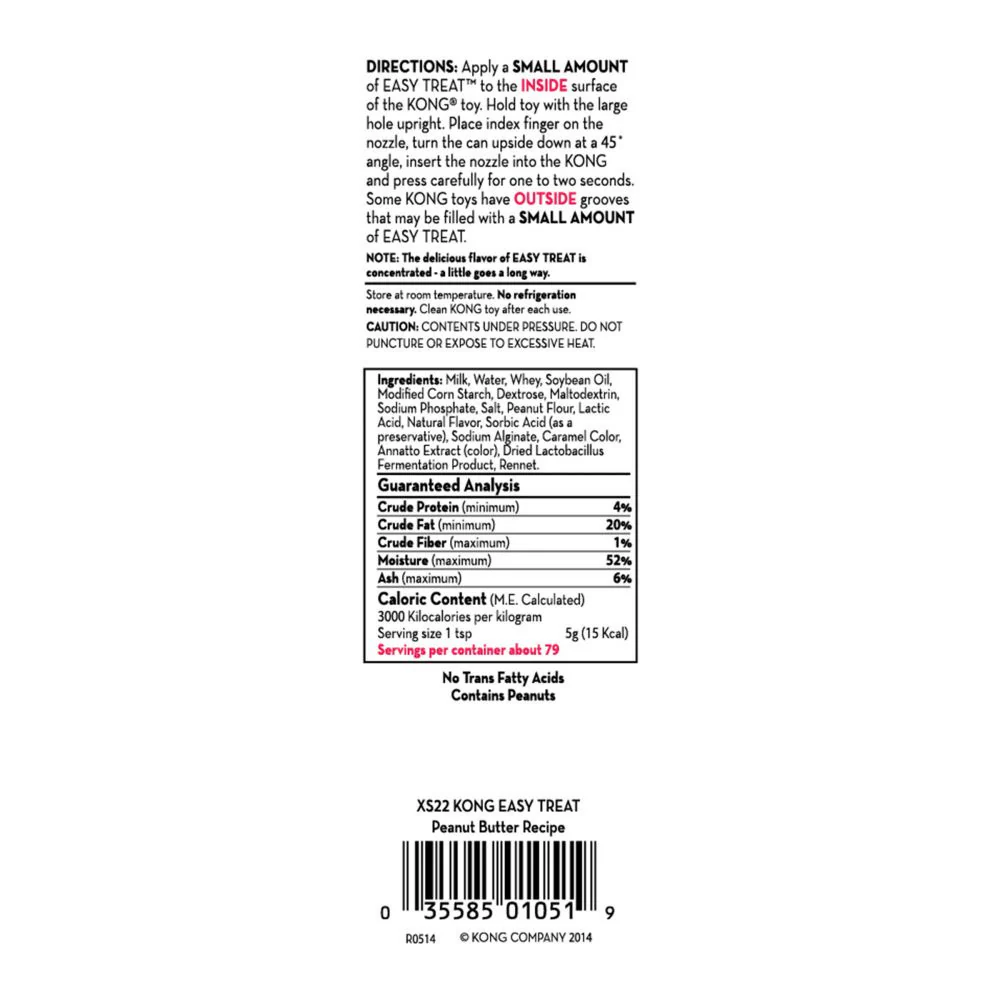 Kong Peanut Butter Easy Treat for Dogs - Suhuit