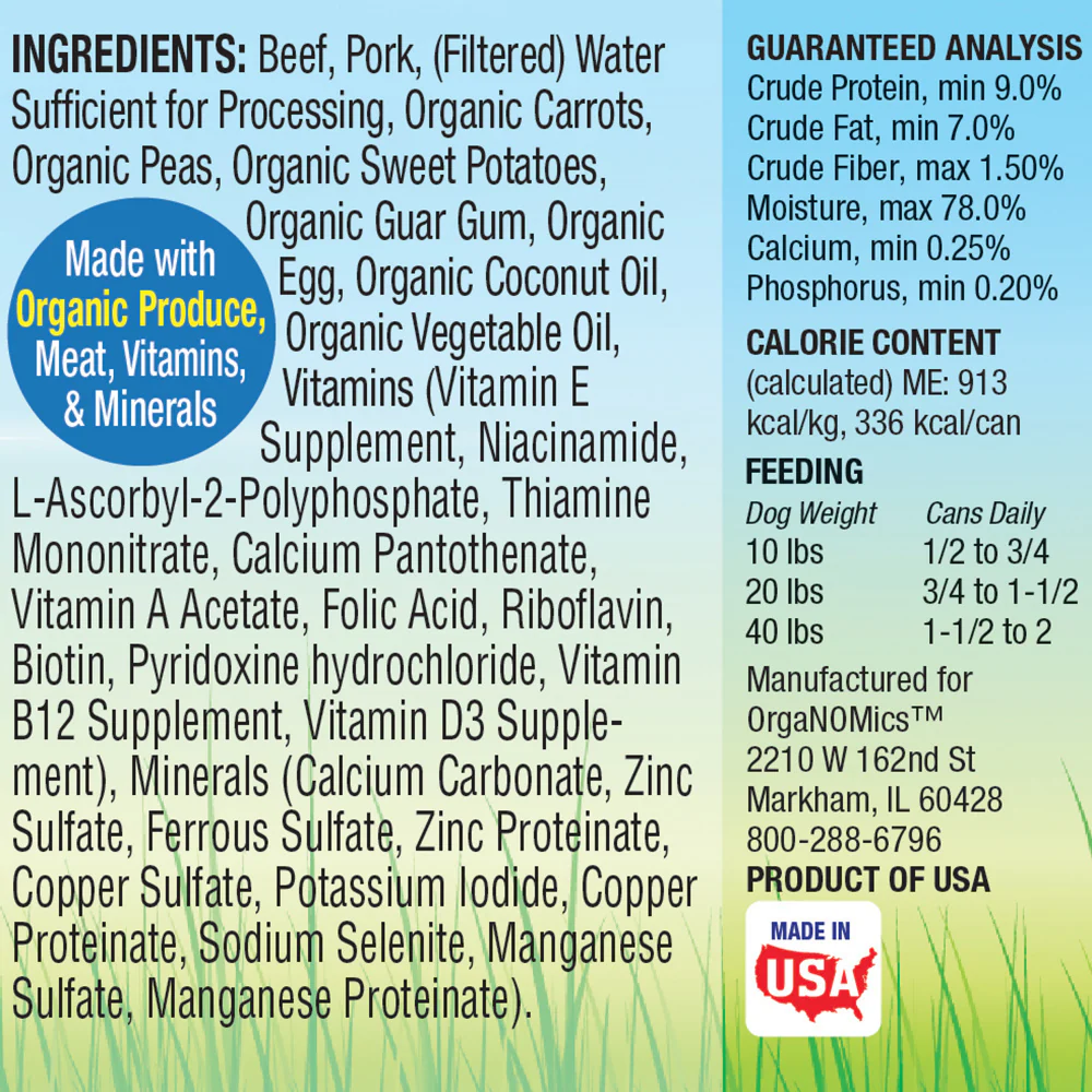 Organomics Beef & Pork Dinner for Dogs - Suhuit
