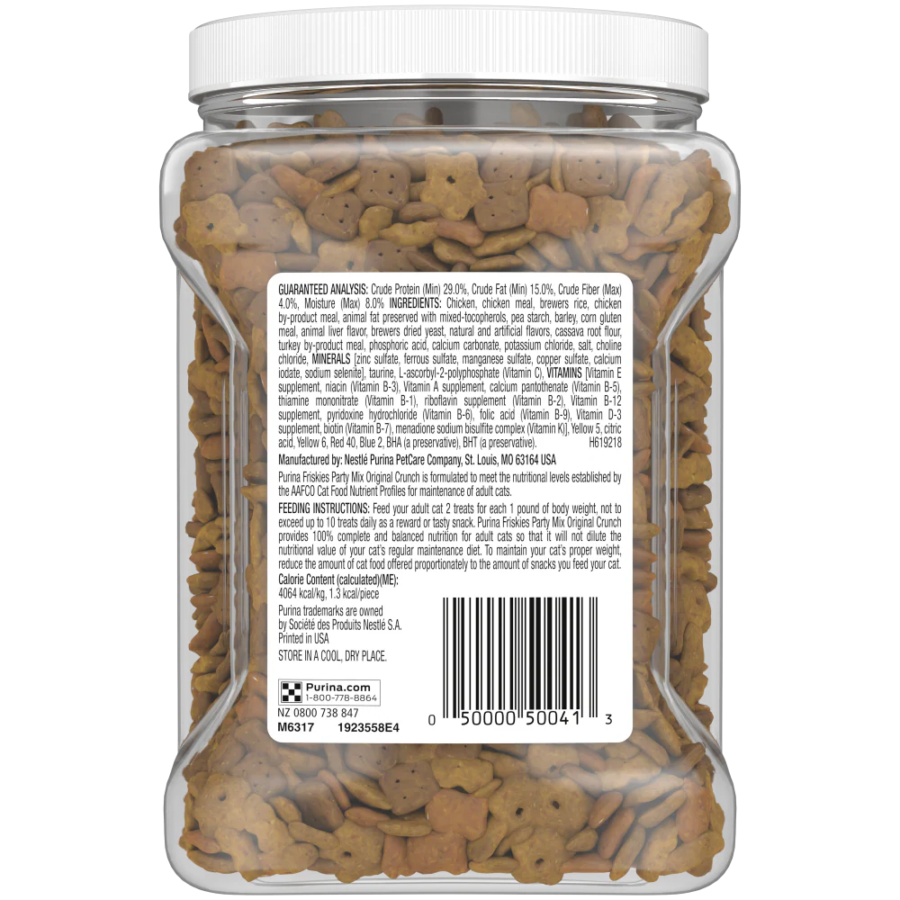 Friskies Party Mix Crunch Original Chicken, Liver and Turkey Cat Treats - Suhuit