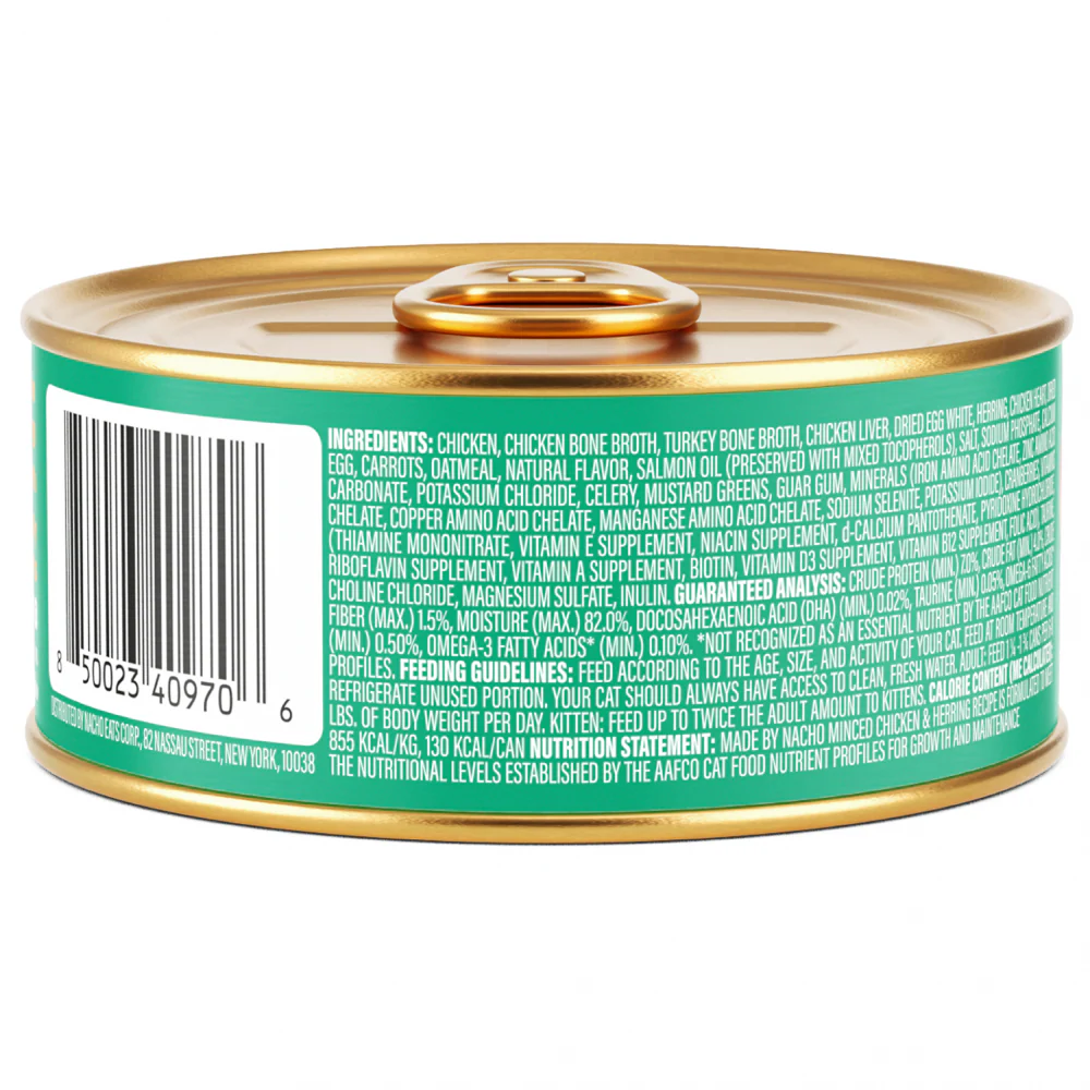 Made By Nacho Cage-Free Chicken & Wild Caught Herring Recipe Minced With Bone Broth - Suhuit