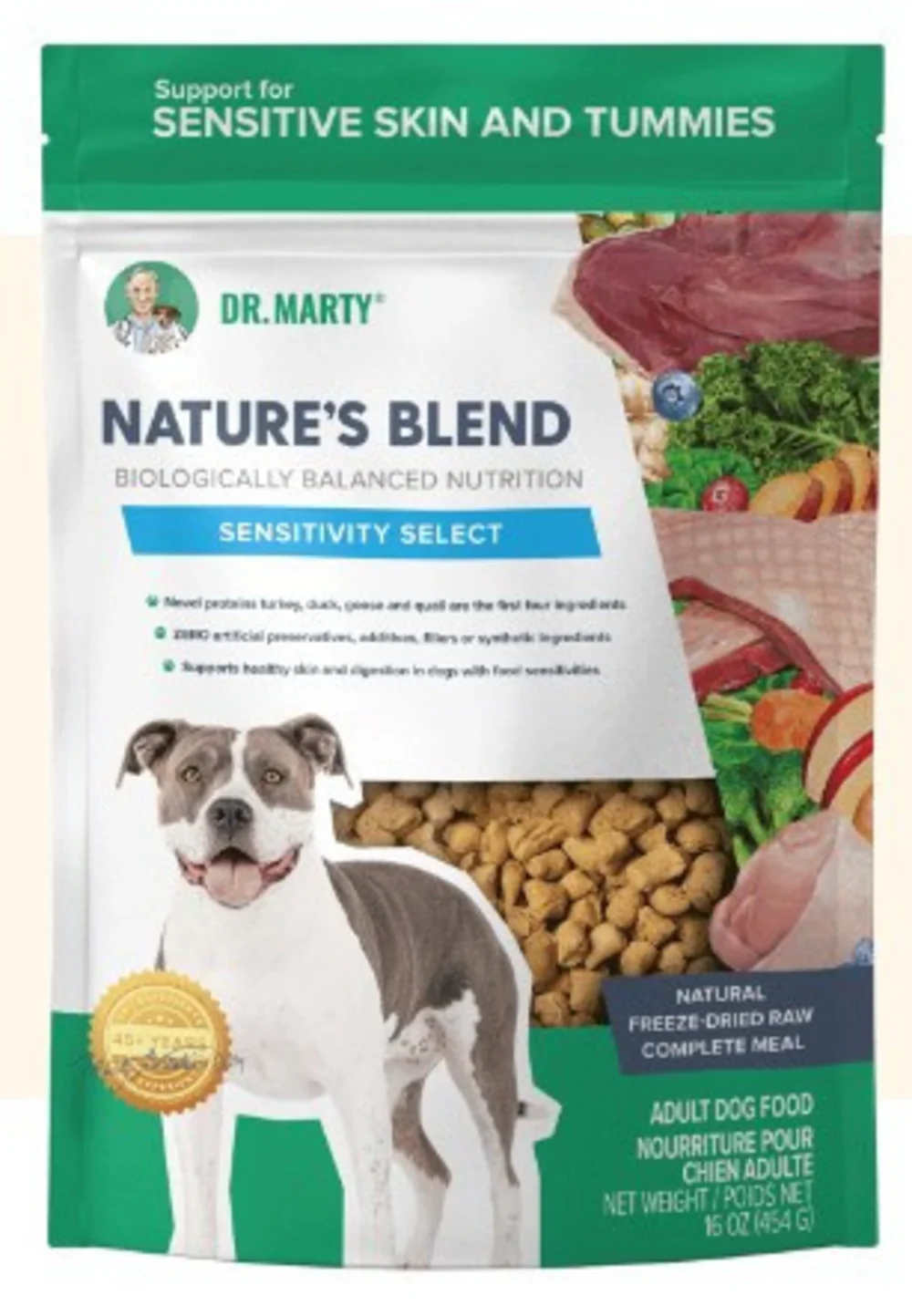 Dr. Marty Nature's Blend Sensitivity Select Freeze Dried Raw Dog Food - Suhuit
