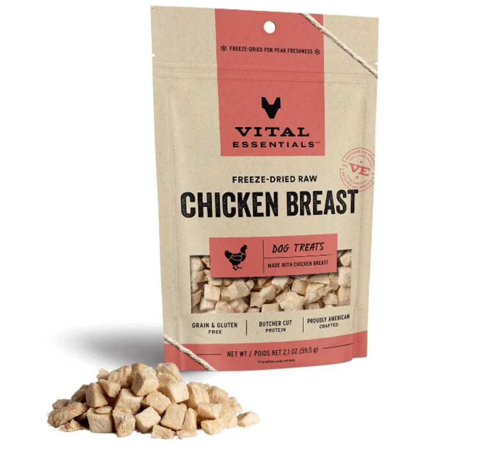 Vital Essentials Freeze Dried Chicken Breast Dog Treats - Suhuit