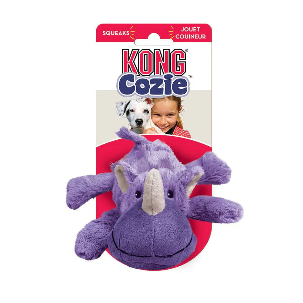 Kong Rosie Rhino Cozie Plush Dog Toy - Suhuit