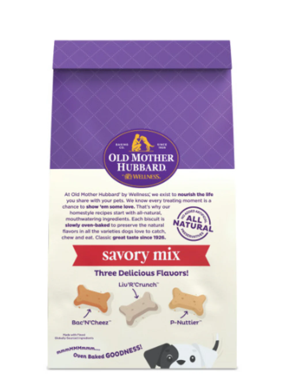 Old Mother Hubbard Crunchy Classic Natural Extra Tasty Assortment Mini Biscuits Dog Treats - Suhuit